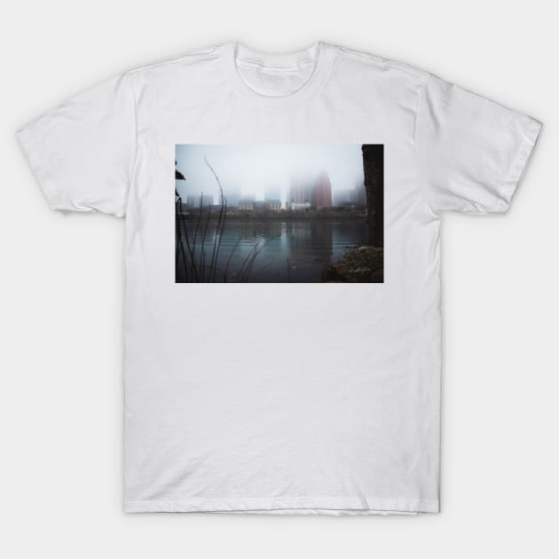 Foggy Downtown Austin T-Shirt by jonesing